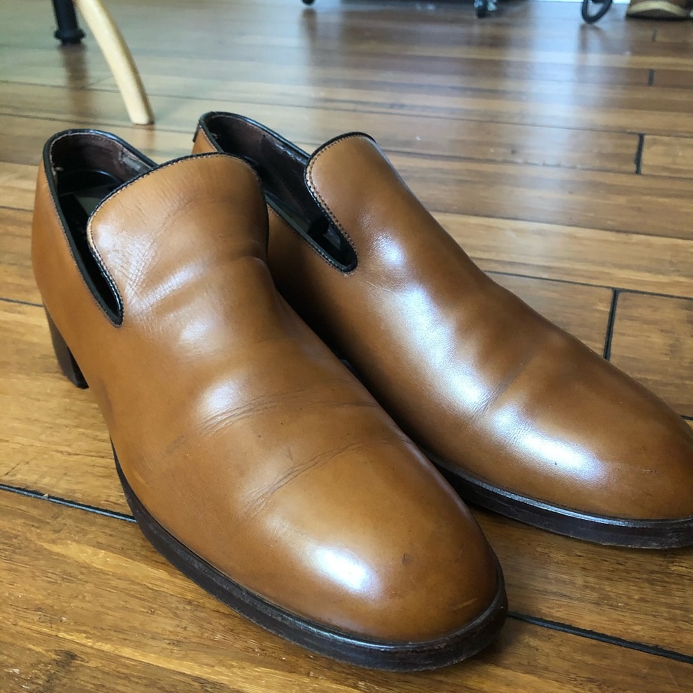 Saks 5th Avenue Brown Leather Loafer Slip-on